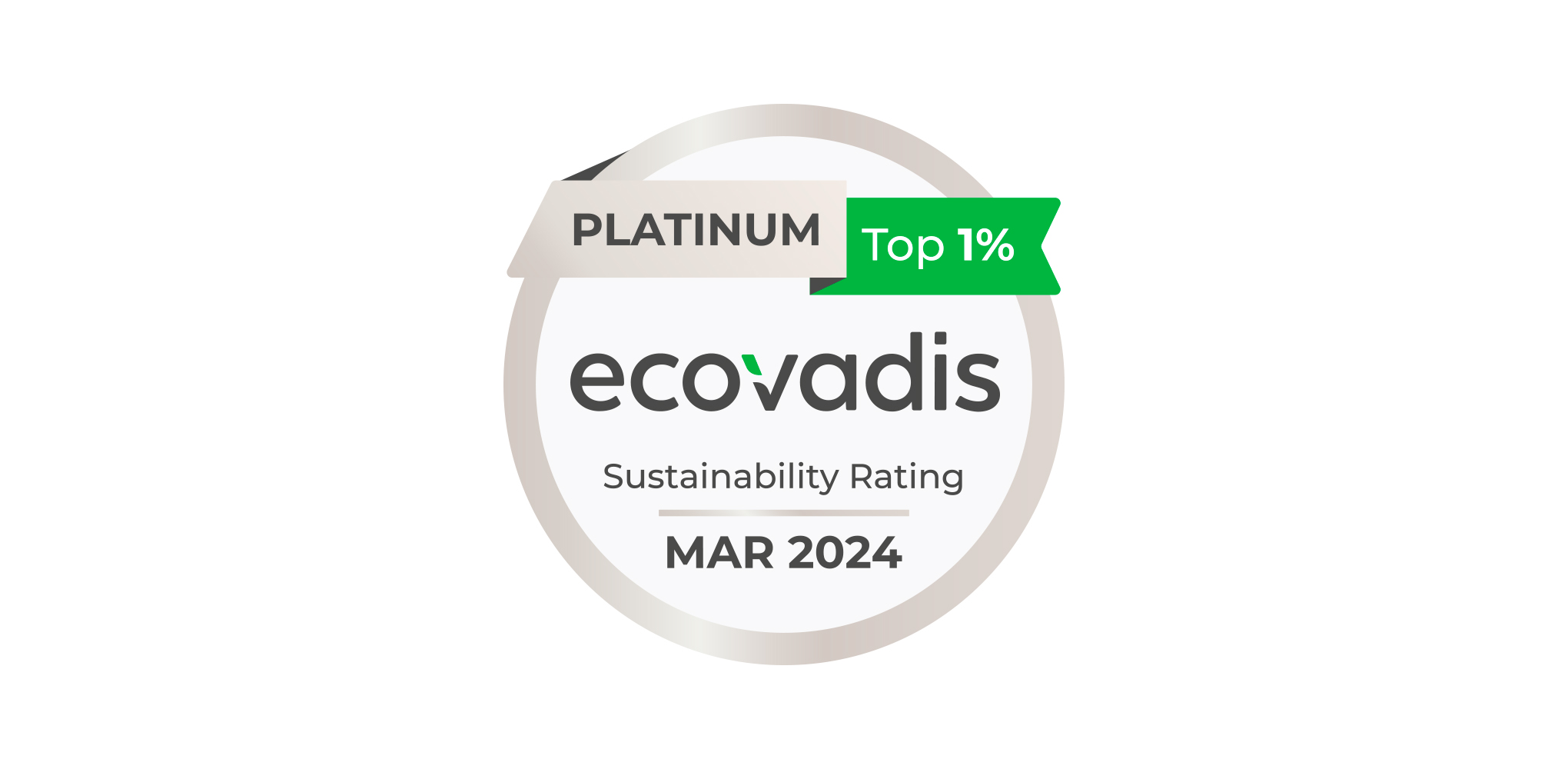 EcoVadis Platin-Medaille